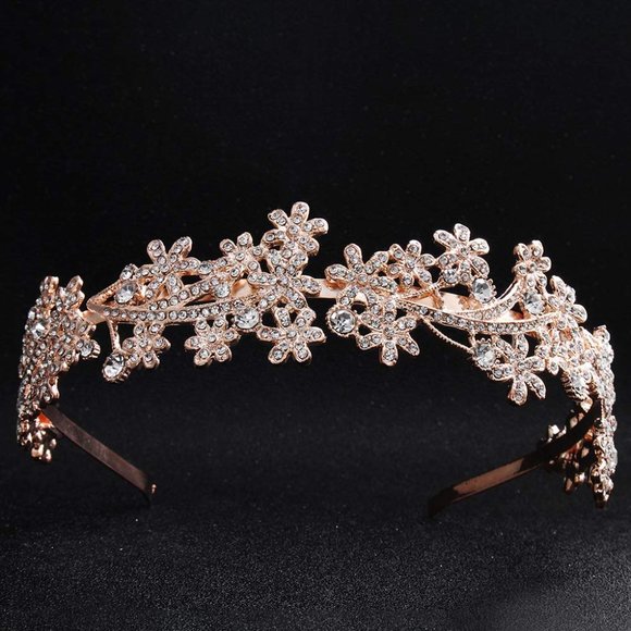 Accessories - **SOLD**Rose Gold Rhinestone Headdress/ Headband.